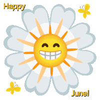 Happy June Happy New Month Sticker - Happy June Happy New Month Happy Month Stickers