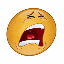 a yellow smiley face with tears coming out of its eyes