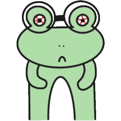 Frog Glasses Sticker - Frog Glasses Green Stickers