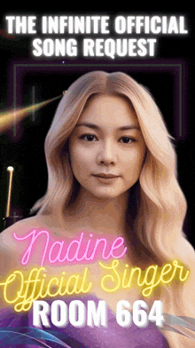 a poster for the infinite official song request