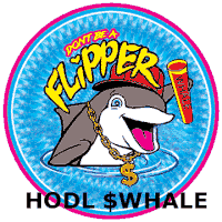 Hodl Whale Flipper Sticker - Hodl Whale Flipper Flipper Whale Stickers
