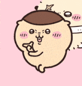 a cartoon drawing of a pudding with a crown on top of it