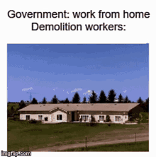 Working From Home Explosion GIF - Working From Home Explosion Demolition Worker GIFs