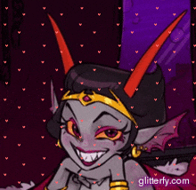 a picture of a cartoon character with the website glitterfy.com written below it