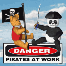 Danger Pirates At Work GIF - Danger Pirates At Work Panda GIFs