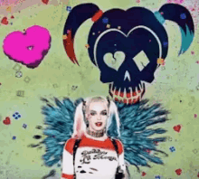 Harley Quinn Bat GIF - Harley Quinn Bat Lick GIFs