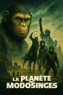 a poster for a movie called la planete des modosings