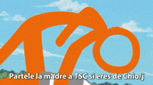 a stick figure is standing in a grassy field with the words partele la madre a tsc