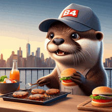 Otter B4 GIF - Otter B4 Burger GIFs