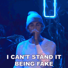 I Cant Stand It Being Fake Justin Bieber GIF - I Cant Stand It Being Fake Justin Bieber Holy Song GIFs