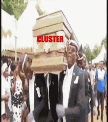 Cluster Coffin Dance GIF - Cluster Coffin Dance Meme GIFs