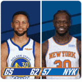 Golden State Warriors (62) Vs. New York Knicks (57) Half-time Break GIF - Nba Basketball Nba 2021 GIFs