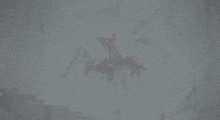 a drawing of a monster with red arms and a black head