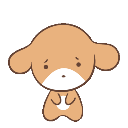 Puppy Brown Sticker