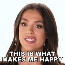 This Is What Makes Me Happy Sistine Rose Stallone GIF - This Is What Makes Me Happy Sistine Rose Stallone The Family Stallone GIFs