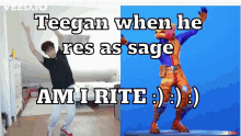 a picture of a man dancing next to a picture of a man in a costume