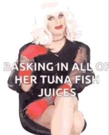 hair flip tuna fish basking drag queen shantay you stay