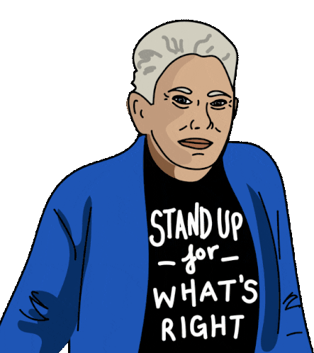 Stand Up Stand Up For Whats Right Sticker - Stand Up Stand Up For Whats Right Colleen Boland Stickers