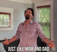 Just Like Mom And Dad Beck Bennett GIF - Just Like Mom And Dad Beck Bennett Saturday Night Live GIFs