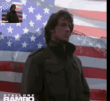 John Rambo Proud GIF - John Rambo Proud American Flag GIFs