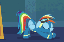 My Little Pony Stretch GIF - My Little Pony Stretch Rainbow Dash GIFs