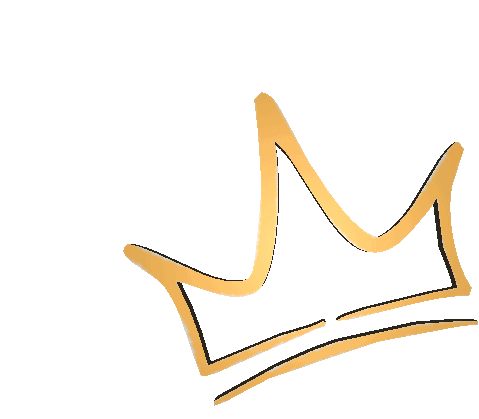 Crown Gold Sticker - Crown Gold Logo Stickers