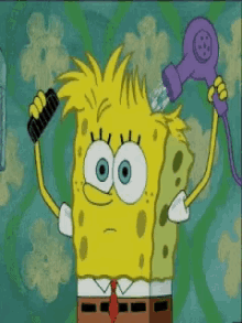 Spongebob Fix GIF - Spongebob Fix Hair GIFs