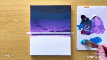 a painting is being made by joony art and made in animatica