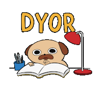 Dyor Doggo Sticker - Dyor Doggo Pug Stickers