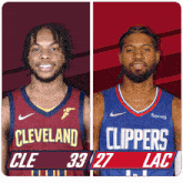 Cleveland Cavaliers (33) Vs. Los Angeles Clippers (27) First-second Period Break GIF - Nba Basketball Nba 2021 GIFs