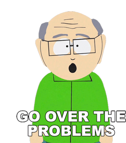 Go Over The Problems Mr Garrison Sticker - Go Over The Problems Mr Garrison South Park Stickers