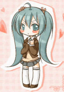 a drawing of a girl with pigtails and a bow on her head