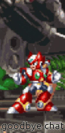 Mega Man Zero GIF - Mega Man Zero Goodbye Chat GIFs
