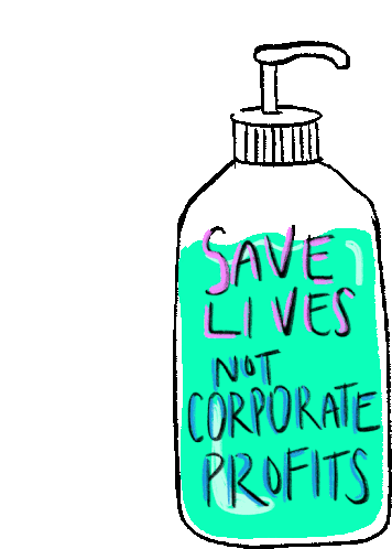 Save Lives Not Corporate Profits Soap Sticker - Save Lives Not Corporate Profits Soap Save Lives Stickers