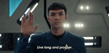 Live Long And Prosper Spock GIF - Live Long And Prosper Spock Ethan Peck GIFs