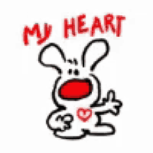 Rabbit Heart GIF - Rabbit Heart Beat GIFs