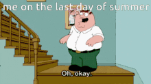 Last Day Of Summer Peter Griffin GIF - Last Day Of Summer Peter Griffin Family Guy GIFs