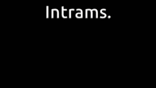 a cartoon of a man with a lot of hair and the words `` intrams '' on the bottom .