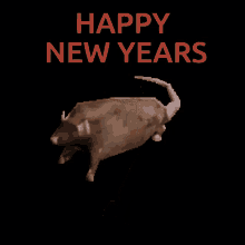Happy New Years Rat GIF