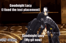 goodnight lucy ryuiji and joker persona5 persona5glitch a bit of silly persona5nonsense