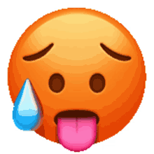 hot sweat emoji iphone