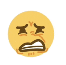 a yellow circle with a crying face on it