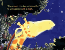 Giraffes Cant Dance The Moon Can Be So Beautiful She Whispered With A Sigh GIF - Giraffes Cant Dance The Moon Can Be So Beautiful She Whispered With A Sigh GIFs
