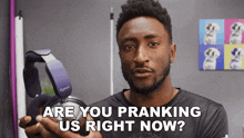 Are You Pranking Us Right Now Marques Brownlee GIF - Are You Pranking Us Right Now Marques Brownlee Are You Joking With Us GIFs