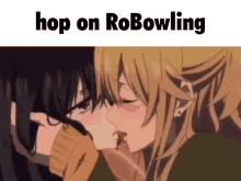 Anime Girl Kissing Robowling GIF - Anime Girl Kissing Robowling GIFs