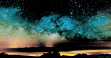 a night sky with a lot of stars and the words noona tumblr