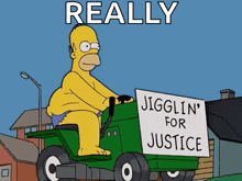 Jigglin For Justice Homer GIF - Jigglin For Justice Homer Simpsons GIFs