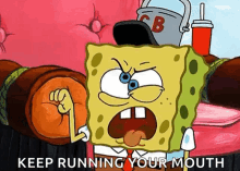 Sponge Bob GIF - Sponge Bob Keep Running Your Mouth GIFs