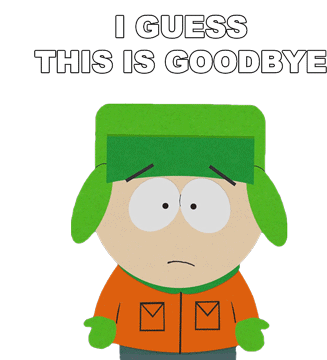 I Guess This Is Goodbye Kyle Broflovski Sticker - I Guess This Is Goodbye Kyle Broflovski South Park Stickers