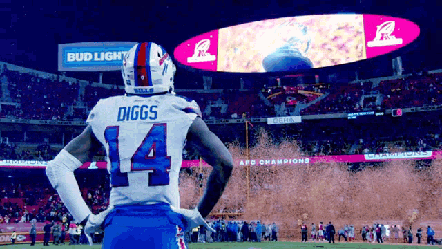 diggs watches chiefs celebrate